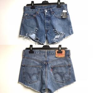 ❤LEVI’s 501 Cut Off Denim Shorts Urban Renewal